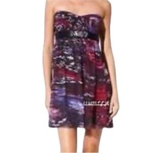 BCBGMaxAzria watercolor jewel mini dress